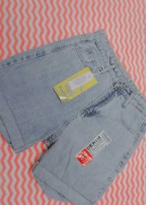 Light Wash Denim Shorts