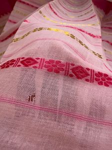 Authentic Pink Bengal Cotton saree