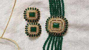 Emerald Green Jewelry Set