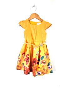 Yellow Printed Frock (Girl's)