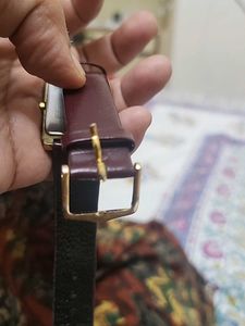 Titan Gold-Tone Rectangle Watch