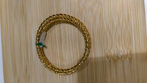 Exquisite 3-Piece Gold-Plated Turkish Bangles Set