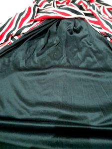 Striped Ethnic Skirt And Blouse