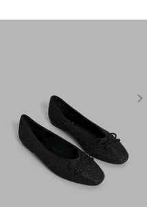 Black Sparkly Ballerinas