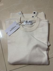 Thom Browne Cream Knit Sweater