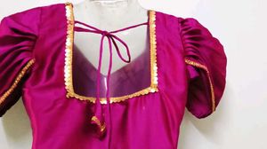 Satin Dhoti Salwar Suit