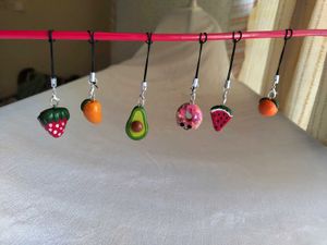 🍓🥭 CLAY FRUIT CHARMS 🍉 🍊 (Any 1 Pc)