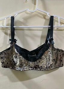 Bw!tch Leopard Print Lace wired Bra