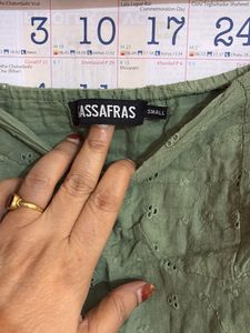 Green Off-Shoulder Top