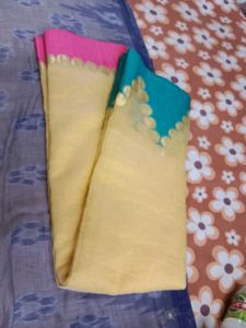 Yellow Kota Saree