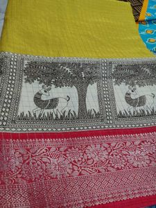 Purple &amp; Teal Handloom Saree