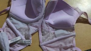 Lilac Polka Dot Bra