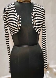 Tops For Rs.99 Only/ Black &amp; White Cardigan