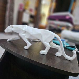 Modern Art Geometric Jaguar Figurine