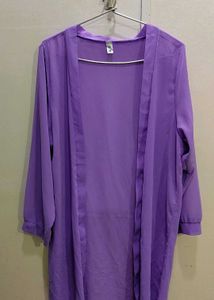 Purple Sheer Cardigan