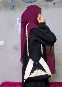 black and white tote bag