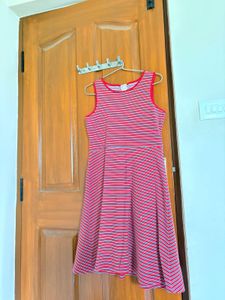 Striped Sleeveless Casual Dress