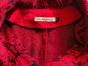 Red Embroidered Women's Jacket