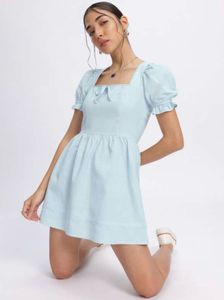 Bow-tiful Pastels Lace Mini Dress