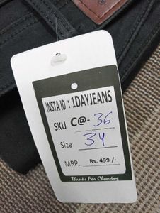C@36 Size-34 Slim Jeans