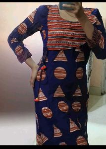 Indigo Blue Print Kurta