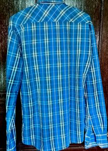 ADD-ONCE Blue Checkered Shirt