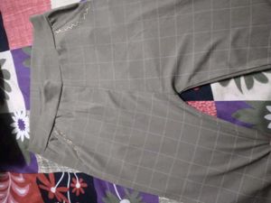 Checked Casual Pants