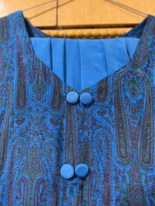 Elegant Blue Semi-Disheen Suit with Dupatta –