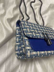 Blue crossbody bag