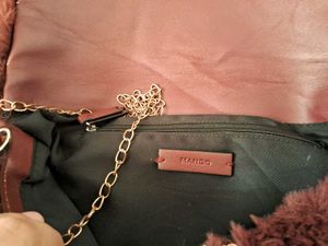 Mango Brand Crossbody Fur Bag