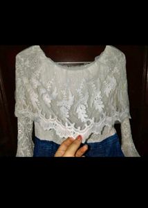 Women Dress Net Design Denim