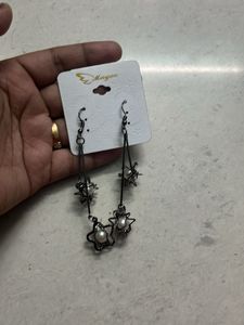Black Metal Earring