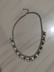 Beaded Silver Necklace