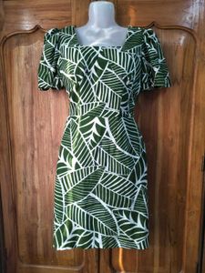 Tropical Print Dress