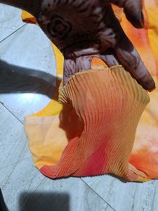 Orange Tie-Dye Dress