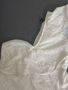 White/cream Dress With frill Detailing