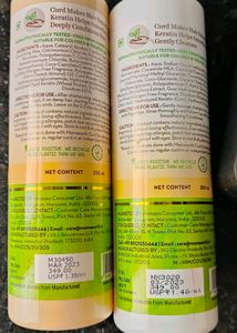 1. Mamaearth Curd Smoothening shampoo 2. Mamaearth Curd smoothening Conditioner