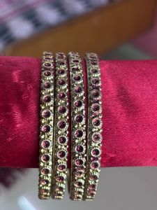 Set of 4 Rhinestone Bangles