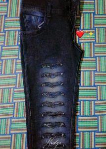 Ripped Denim Unisex charcoal Jeans