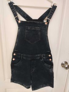 Denim Overalls Shorts