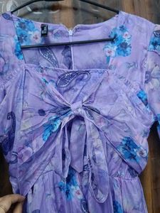 Floral Purple Maxi Dress