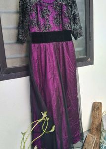 Elegant Purple Ethnic Gown