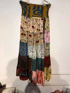 Boho Skirts With Smocked Waist