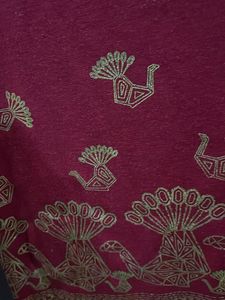 Red one shoulder dress with slit