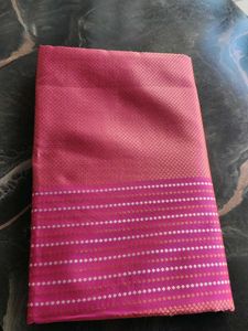 Elegant Pink Banarasi Silk Saree