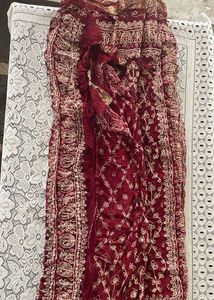 Maroon Festive Saree