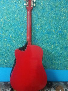 Red Acoustic Guitar