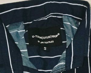 Striped Navy Blue Shirt