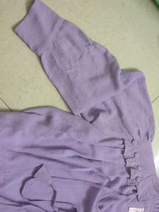 Stylish Lavender Crop Top For Party Wear/ Casual W