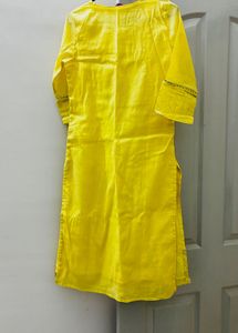 Yellow Embroidered Kurta Set